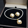 Pearl/Square Pedant Set