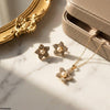 Pearl Flower Pedant Set