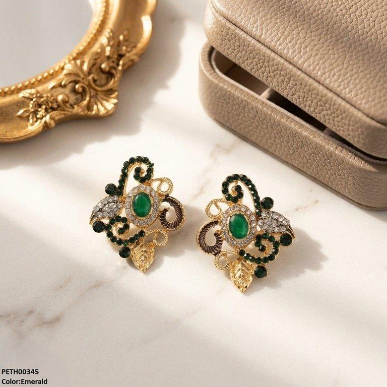 Oval/Leaf Tops Pair