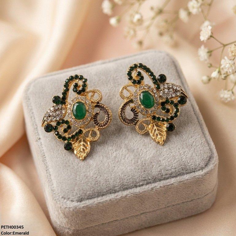 Oval/Leaf Tops Pair