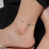 Stainless Steel Heart Anklet Single