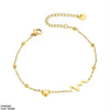 Stainless Steel Heart Anklet Single
