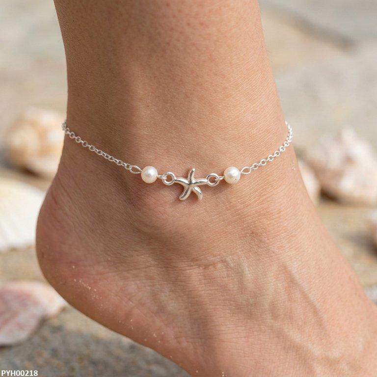 Star Pearl Single Anklet