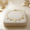 Stainless Steel Heart Round Anklet