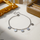 Stainless Steel Round Drop Foot Anklet