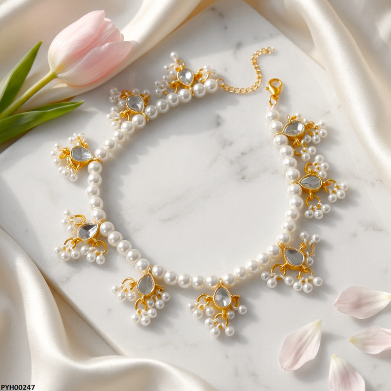 Tear Pearl Drop Anklet