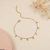 Stainless Steel Tree/Round Drop Anklet