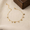 Stainless Steel Round Drop Anklet