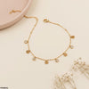 Stainless Steel Round/Flower Drop Anklet