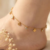 Stainless Steel Round/Flower Drop Anklet