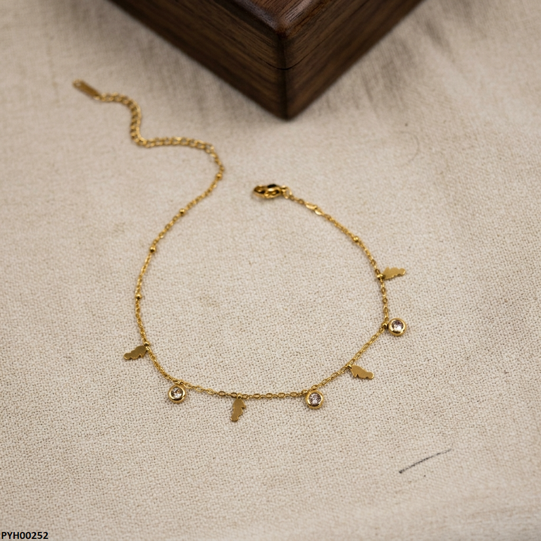 Stainless Steel Round/SeaHorse Drop Anklet