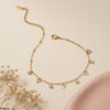 Stainless Steel Triangle/Round Drop Anklet