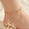 Stainless Steel Triangle/Round Drop Anklet