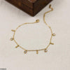 Stainless Steel Infinity/Round Drop Anklet