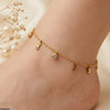 Stainless Steel Infinity/Round Drop Anklet