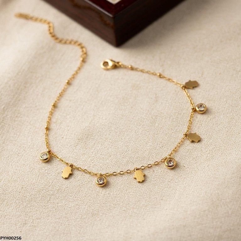 Stainless Steel Penguin/Round Drop Anklet