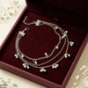 Layeard Pearl Drop Single Anklet