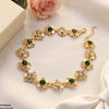 Flower Stone Single Anklet