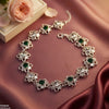 Flower Stone Single Anklet