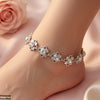 Flower Stone Single Anklet
