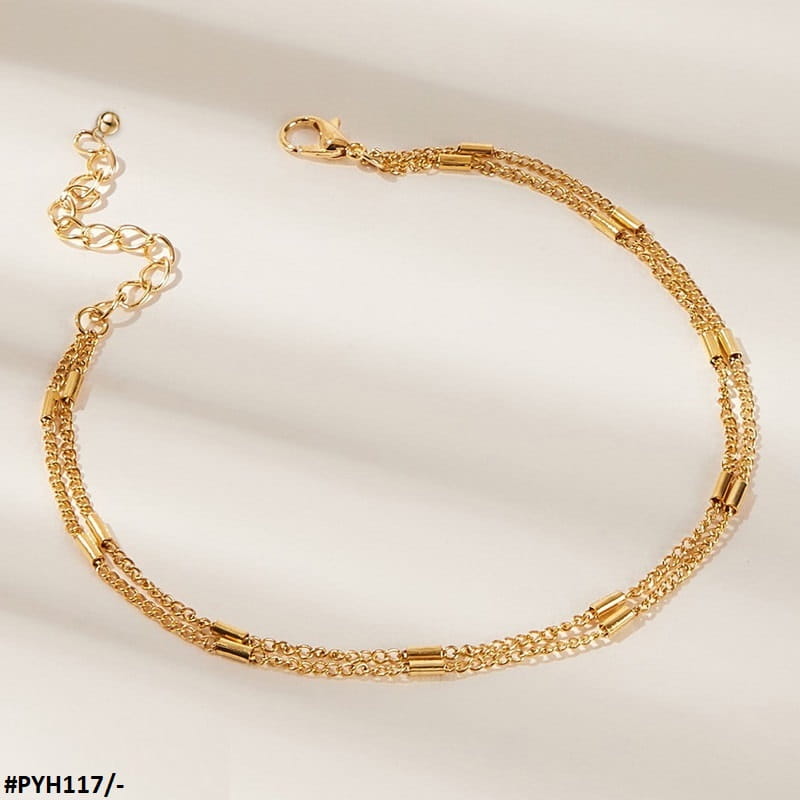 Baguette Curb 1 Foot Anklets