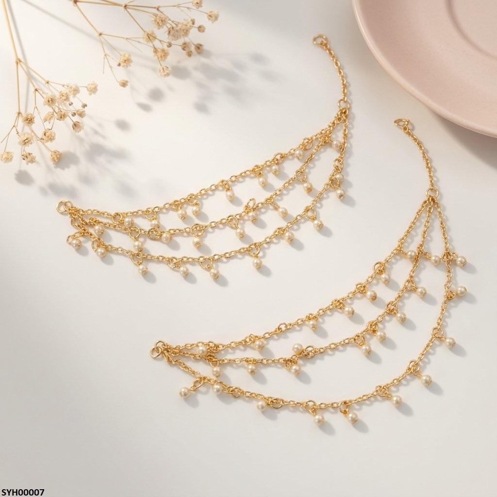 Round Pearl Drop Pair Sahara