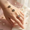 Stainless Steel Round Angla Bracelet Adjustable