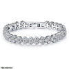 Round Stone V Shaped Bracelet