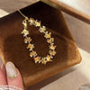 Leaf Zircon Bracelet Adjustable