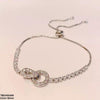 Interlocking Circle Bracelet Adjustable