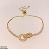 Interlocking Circle Bracelet Adjustable
