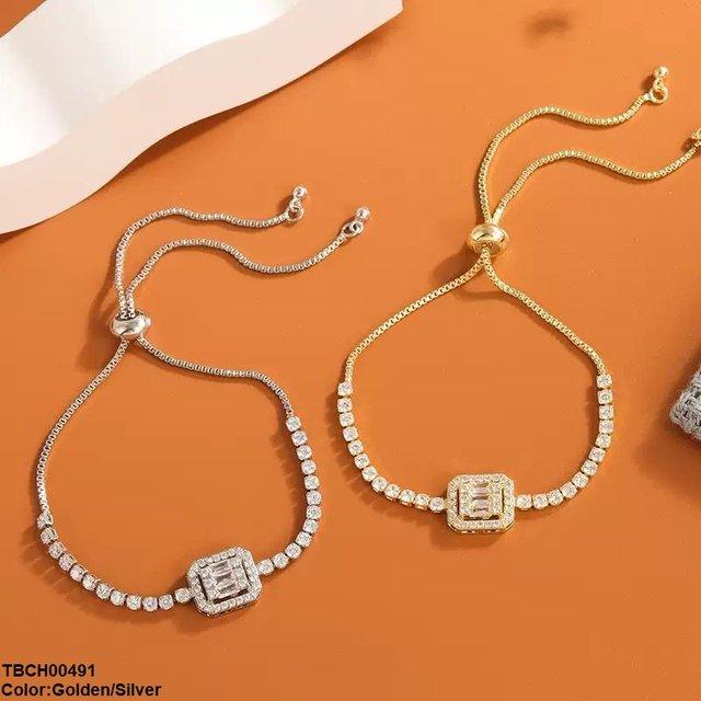 Square Stone Bracelet Adjustable