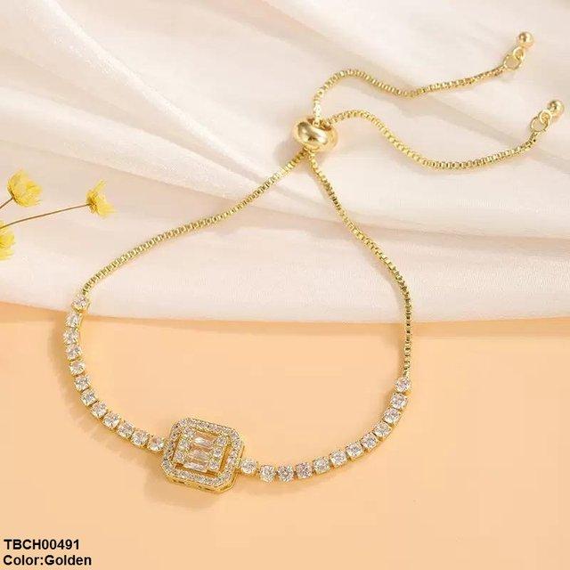 Square Stone Bracelet Adjustable