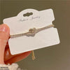Pave Knot Bracelet Adjustable