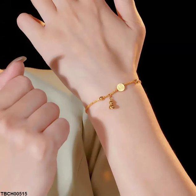 Stainless Steel Round Drop Bracelet