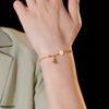 Stainless Steel Round Drop Bracelet