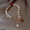 Round Pearl Drop Bracelet Adjustable