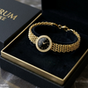 Stainless Steel Round Dial Watch Style Bracelet