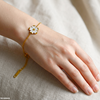 Stainless Steel Flower Bracelet