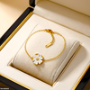 Stainless Steel Flower Bracelet