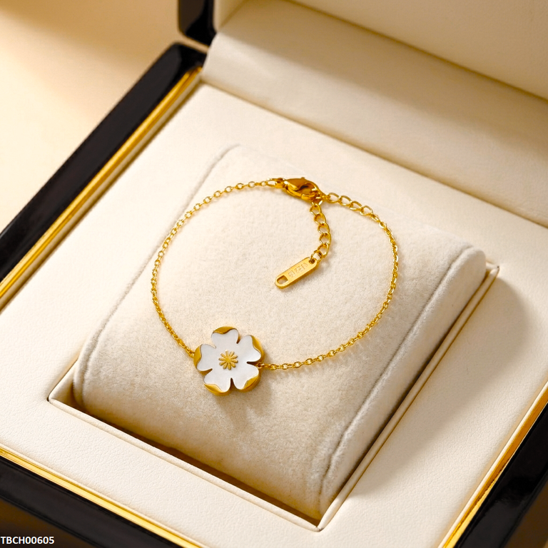 Stainless Steel Flower Bracelet