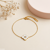 Stainless Steel Flower Bracelet