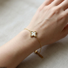 Stainless Steel Flower Bracelet