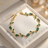 High Zircon Tulip Leaf Bracelet