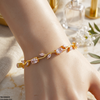 High Zircon Tulip Leaf Bracelet