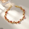 High Zircon Tulip Leaf Bracelet