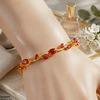 High Zircon Tulip Leaf Bracelet