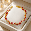 High Zircon Tulip Leaf Bracelet