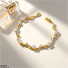 High Zircon Tulip Leaf Bracelet