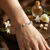High Zircon Tulip Leaf Bracelet
